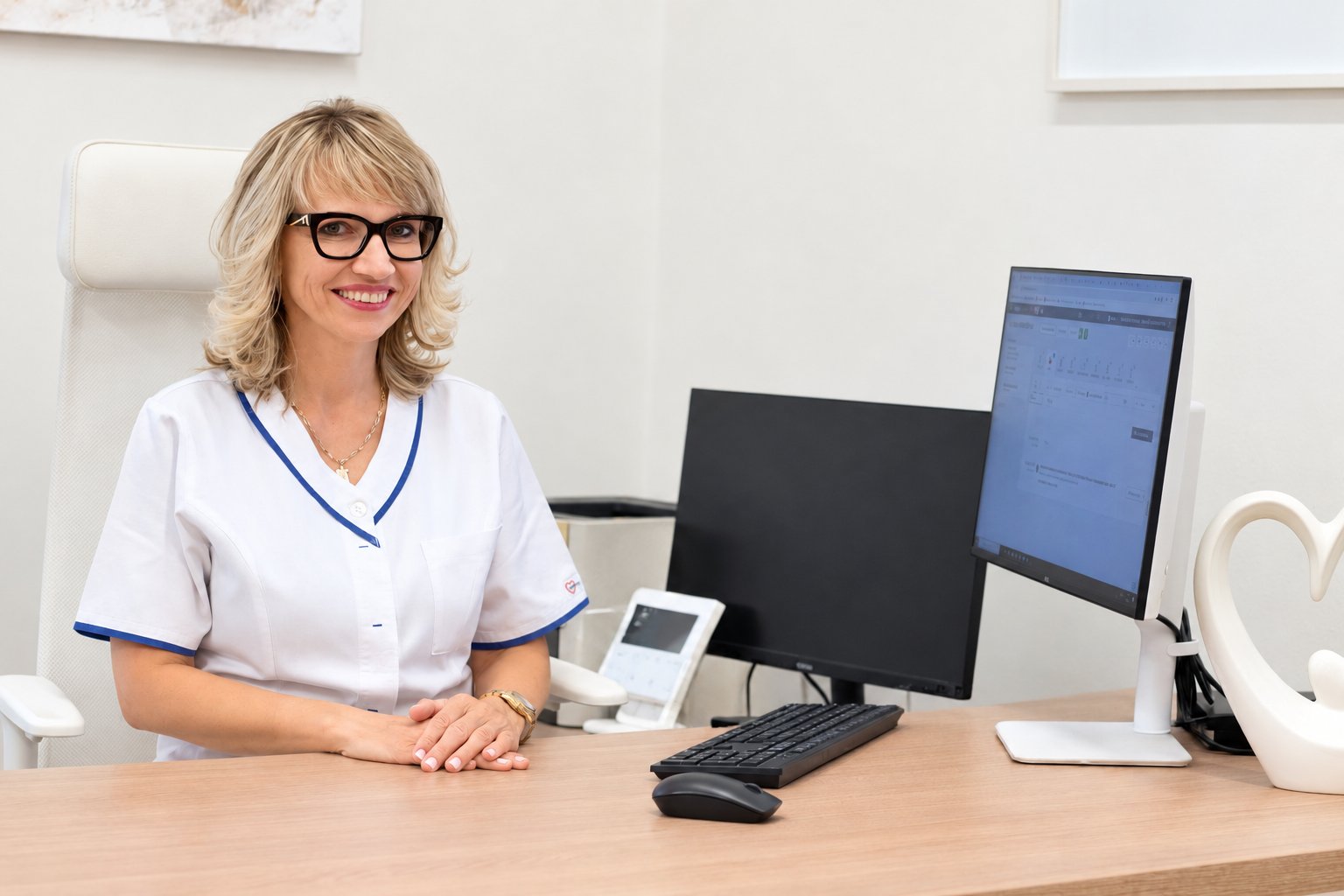 Lekárka v ambulancii Medicentra Košice